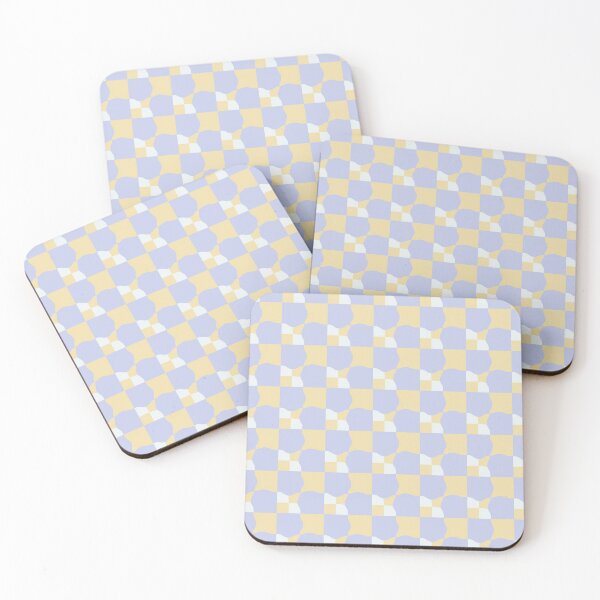 Item preview, Multi Colors Wrapped Checker Squares Pattern (Purple, Yellow & Blue) designed and sold by scorpiolane.