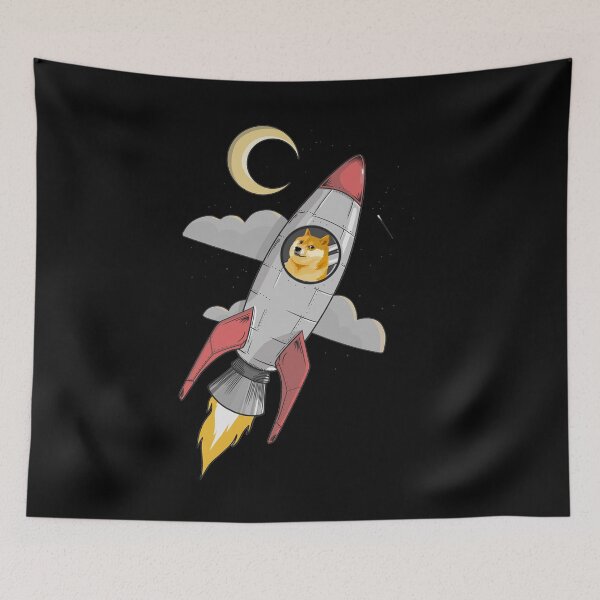 Item preview, Rocket Dogecoin designed and sold by thegoodplan.