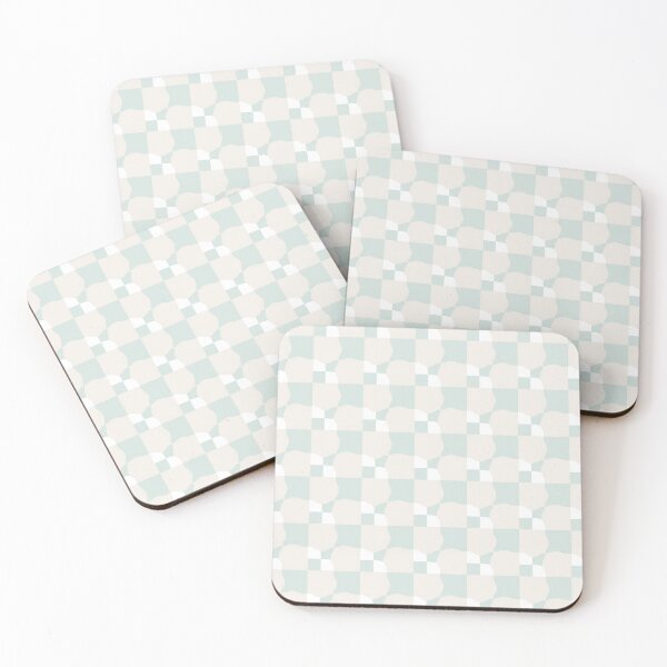 Item preview, Multi Colors Wrapped Checker Squares Pattern (Pastel Blue) designed and sold by scorpiolane.