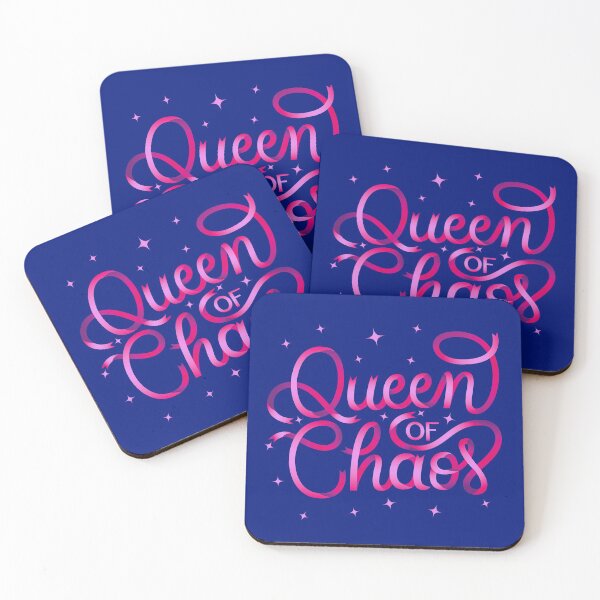 Item preview, Queen of Chaos. Mega cool hand lettering designed and sold by Sandra Brezina.