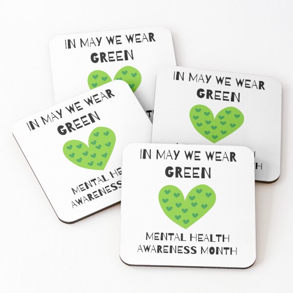 Item preview, In May We Wear Green Mental Health Awareness designed and sold by kindtoearth.
