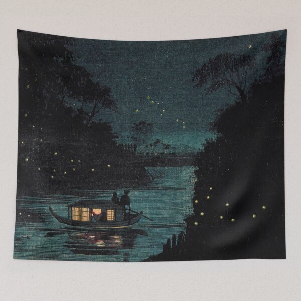 Item preview, Fireflies at Ochanomizu (1880) By Kobayashi Kiyochika designed and sold by sunny-007.