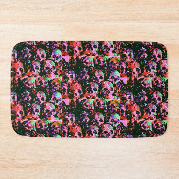 Item preview, "Dead Man's Party" Colorful Funky Skull Design  designed and sold by funkgoddesign.