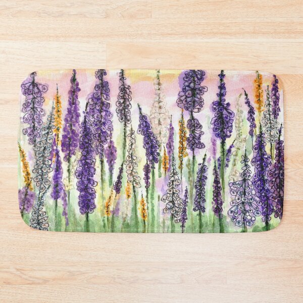 Item preview, Purple Delphinium watercolour painting design .  Creative person. designed and sold by LaBellCreative.