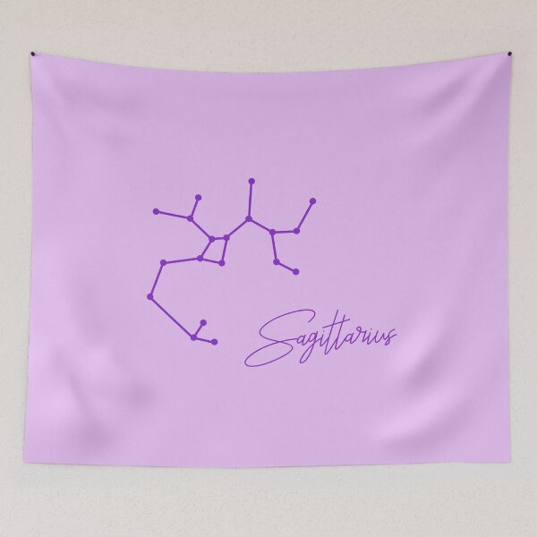 Item preview, Sagittarius Zodiac Sign in Purple designed and sold by tinyteacups.