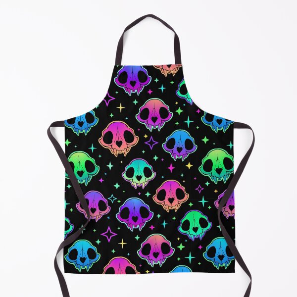 Item preview, Neon Cat Skull & Stars designed and sold by LadyBlackBlood.