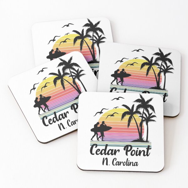 Item preview, Cedar Point North Carolina Seaside Retro Sunset designed and sold by Home-Spirit.