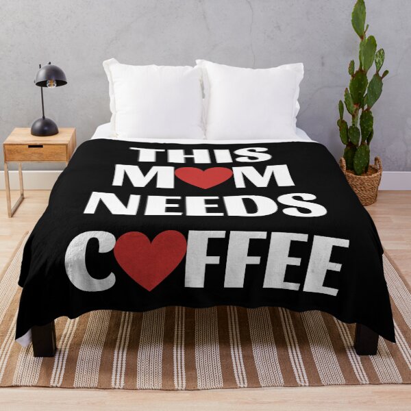 Item preview, This Mom Needs Coffee Black/White designed and sold by DesignsofNote.