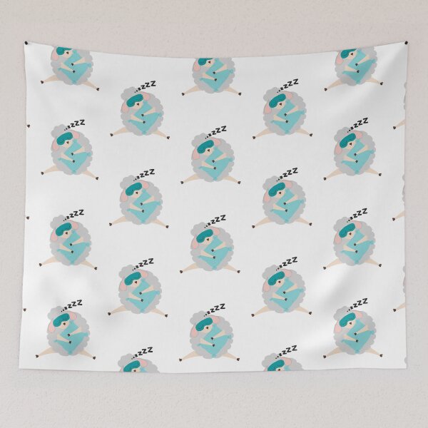 Item preview, Sleepytime Wholesome Sleeping Sheep designed and sold by kindtoearth.