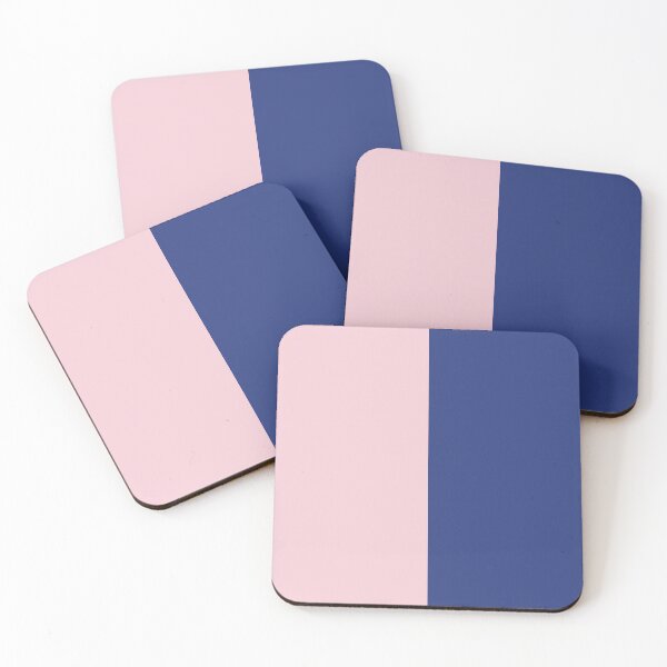 Item preview, Baby Pink and Purplish Blue Solid Color designed and sold by PabloPatterns.