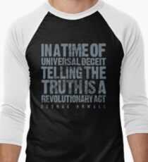 ORWELLIAN TRUTH Men's Baseball ¾ T-Shirt