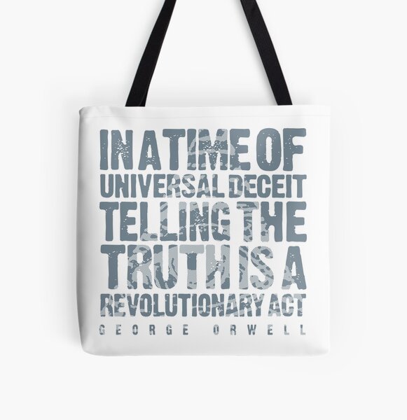 Funny Defund The Media Political Fake News Tote Bag by EQ Designs