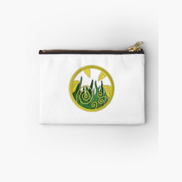 Item preview, Druidic spiritual floral circle green designed and sold by LoonyM.
