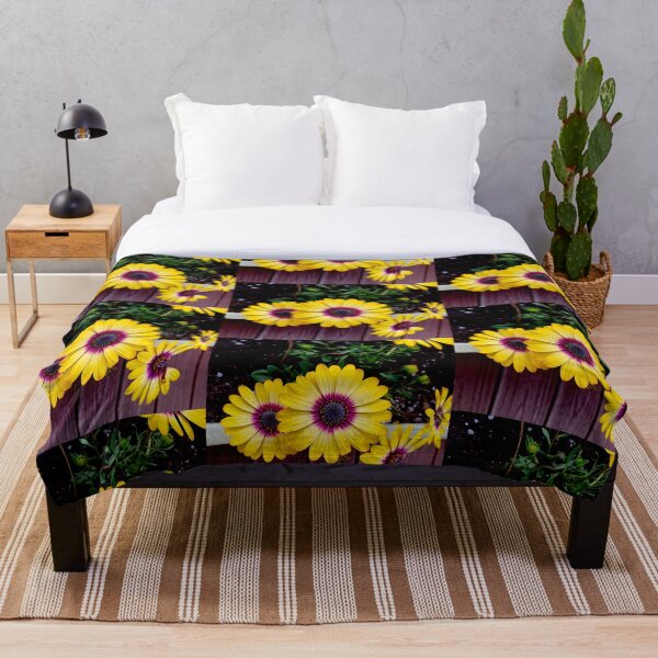 Item preview, Brilliant yellow and purple flowers designed and sold by Megan Petroski.