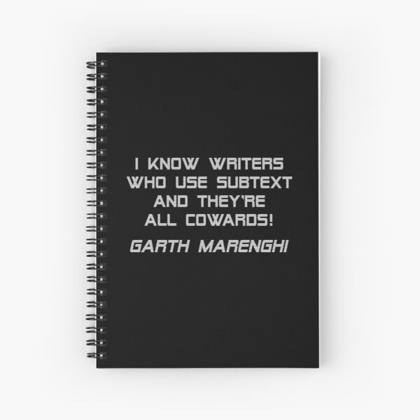 Item preview, Writers Who Use Subtext Are Cowards, Garth Marenghi designed and sold by jutulen.