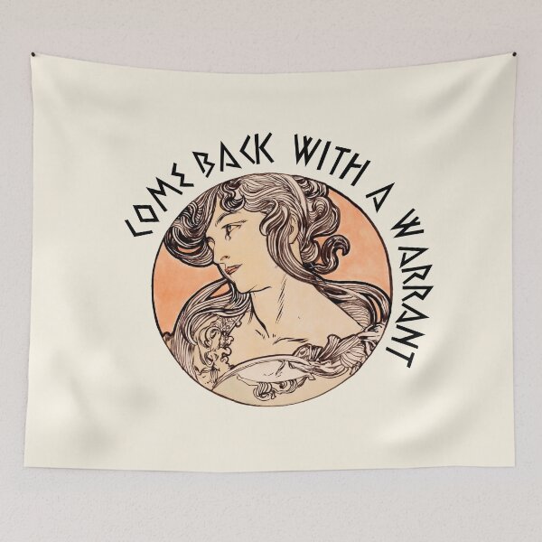 Item preview, Come back with a warrant designed and sold by Freewheeling.