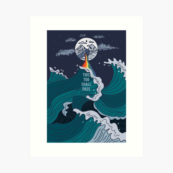 Aperçu de l'œuvre Cet arc-en-ciel de surf océanique aussi passera créée et vendue par bittergodart.