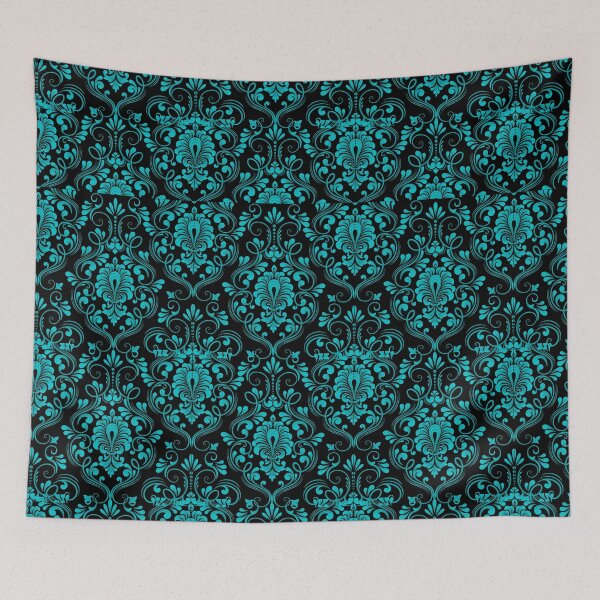 Item preview, Turquoise retro pattern vintage designed and sold by Birdhead.