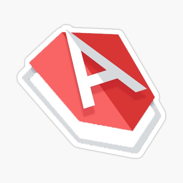 "Angular JS JavaScript Logo" Sticker for Sale by tshirtsandme | Redbubble