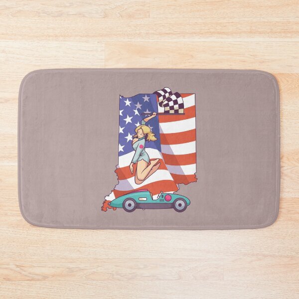 Item preview, racer race car indiana indianapolis american flag designed and sold by FalkDania.