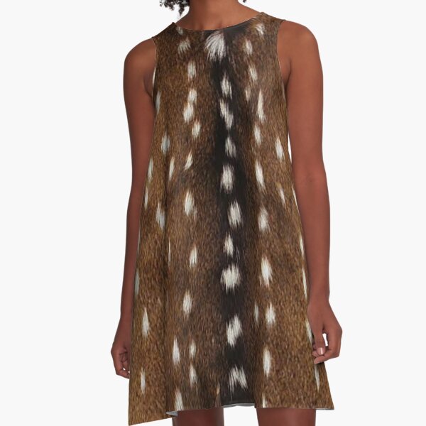 Natural deer skin A-Line Dress