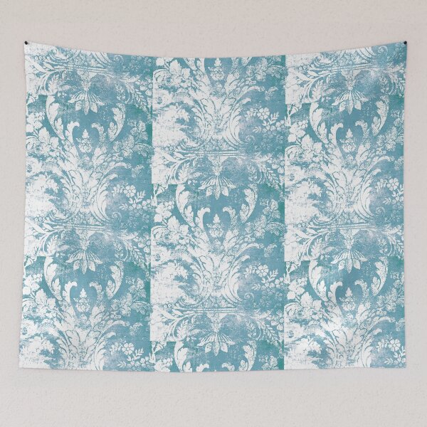 Item preview, Blue retro pattern vintage designed and sold by Birdhead.