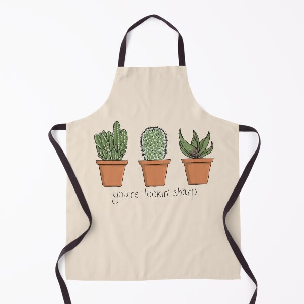 Item preview, You're lookin' sharp - Three cute cactus in pots with a funny pun designed and sold by AlmightyClaire.