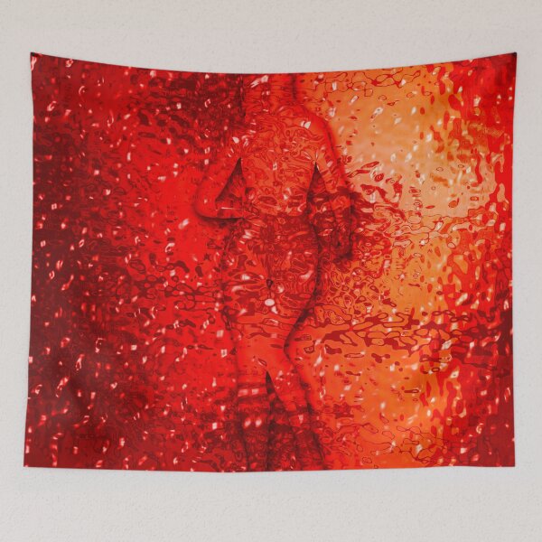 Item preview, Red Abstract Woman designed and sold by BareBeauty.