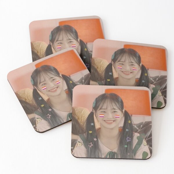 Item preview, chuu smiling with lesbian flag designed and sold by designsbychuu.