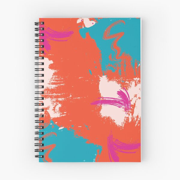 Item preview, Red blue Mid century contrast abstract print designed and sold by Milatoo.