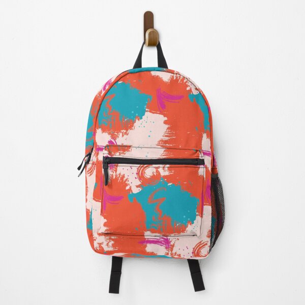 Item preview, Red blue Mid century contrast abstract print designed and sold by Milatoo.