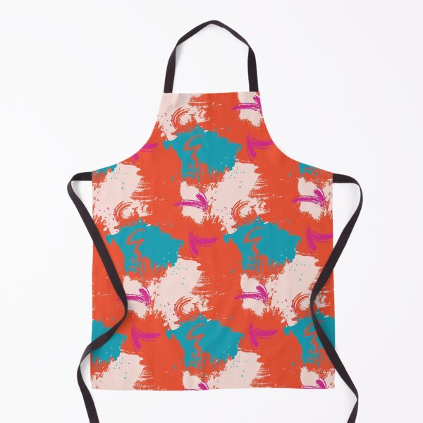 Item preview, Red blue Mid century contrast abstract print designed and sold by Milatoo.