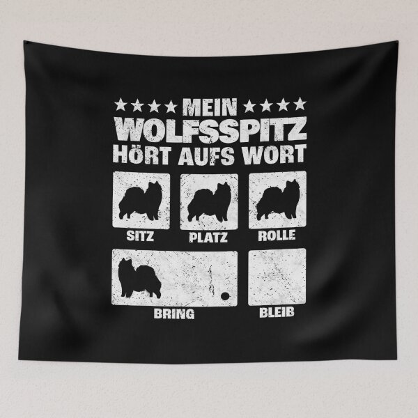 Item preview, Keeshond dog tricks German Spitz dog trainer humor designed and sold by madgrfx.