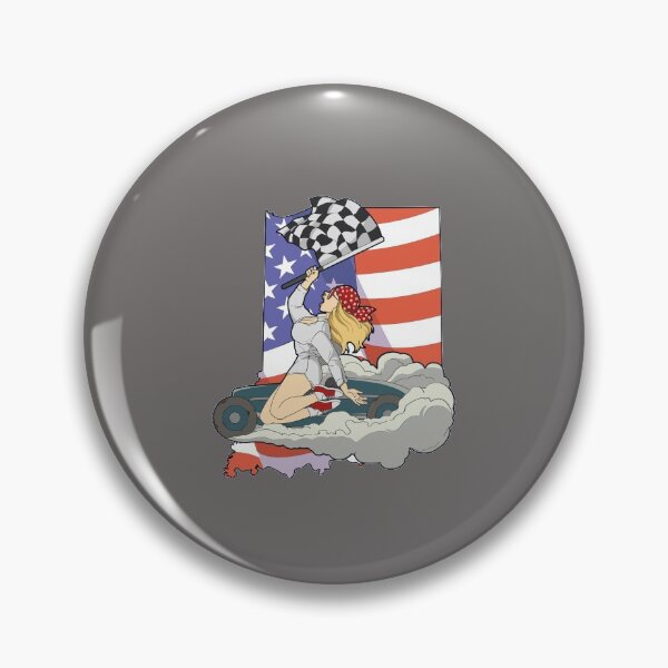 Item preview, racer race car indiana indianapolis american flag designed and sold by FalkDania.