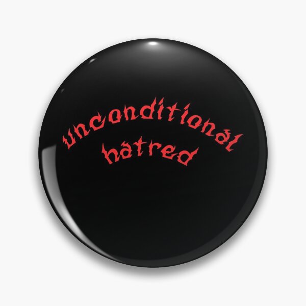 Item preview, Unconditional Hatred edgy minimalist graphic red designed and sold by everything4eva.