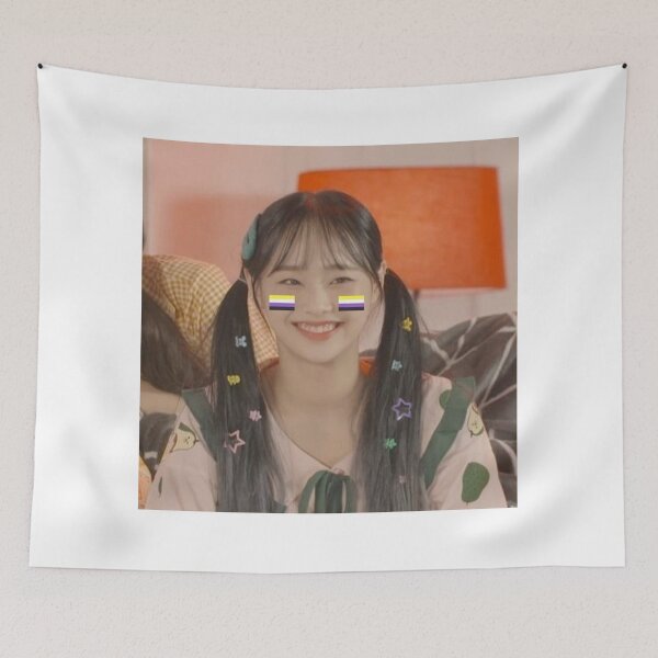 Item preview, chuu smiling with non binary flag designed and sold by designsbychuu.