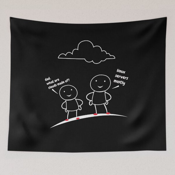 Item preview, Clouds From Linux Servers designed and sold by Gravity1206.