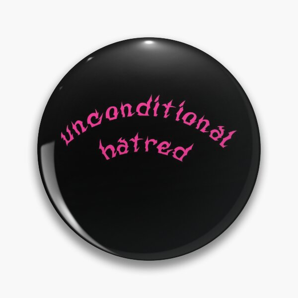 Item preview, Unconditional Hatred edgy minimalist graphic pink designed and sold by everything4eva.