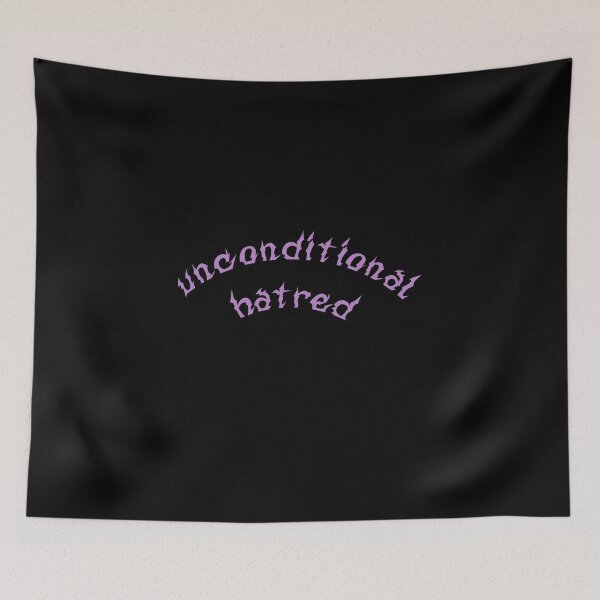 Item preview, Unconditional Hatred edgy minimalist graphic purple designed and sold by everything4eva.