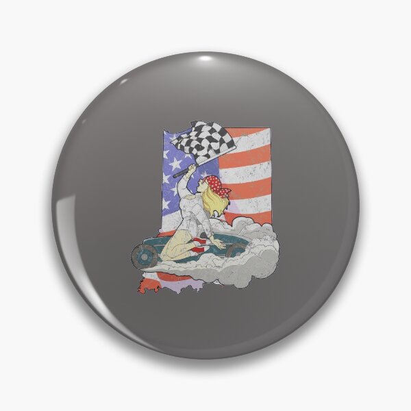 Item preview, racer race car indiana indianapolis american flag distressed designed and sold by FalkDania.