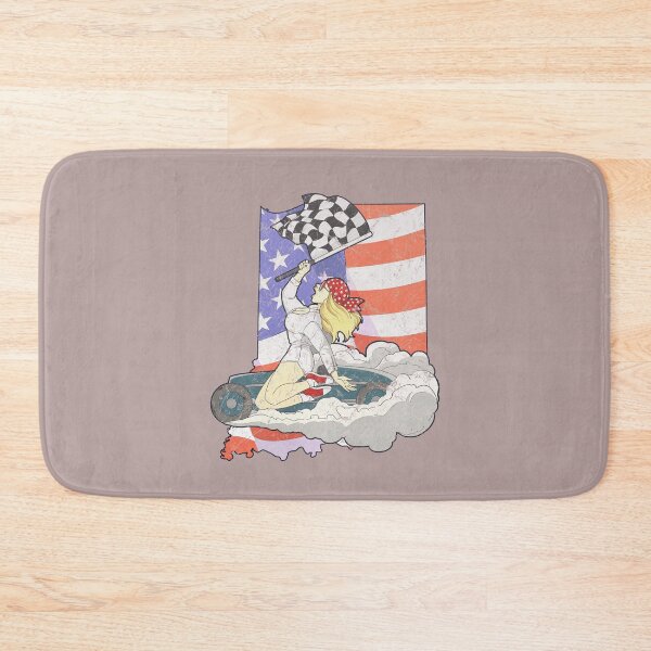 Item preview, racer race car indiana indianapolis american flag distressed designed and sold by FalkDania.