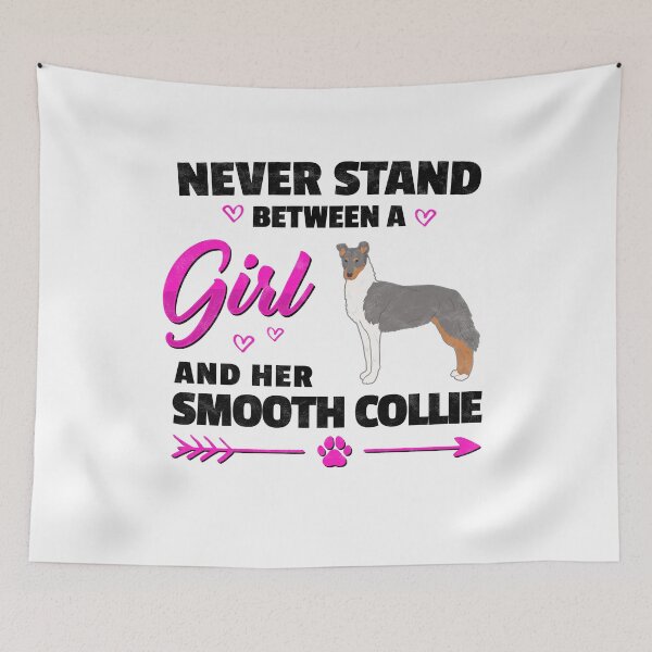 Item preview, Girl with Smooth Collie Collie owner saying designed and sold by madgrfx.