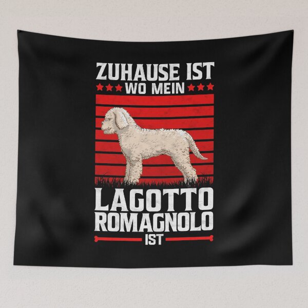 Item preview, Home is where my Lagotto Romagnolo is truffle dog saying designed and sold by madgrfx.