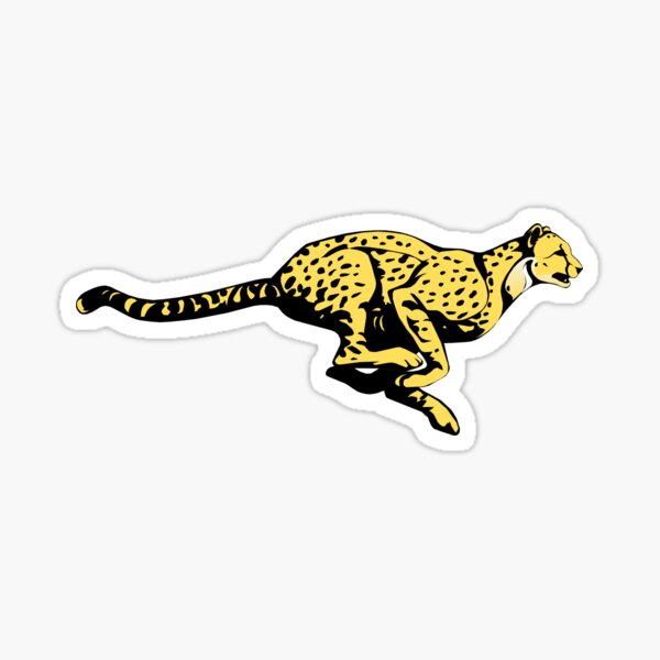 Cheetah Logo Sticker