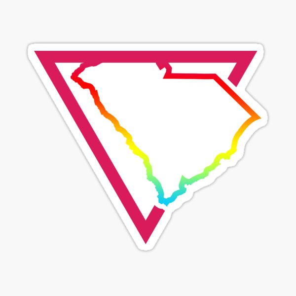 Item preview, pink triangle south carolina designed and sold by chromatosis.