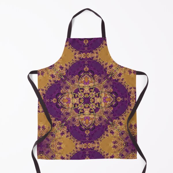 Item preview, Mustard Gold and Purple Fuchsia Geometry designed and sold by webgrrl.