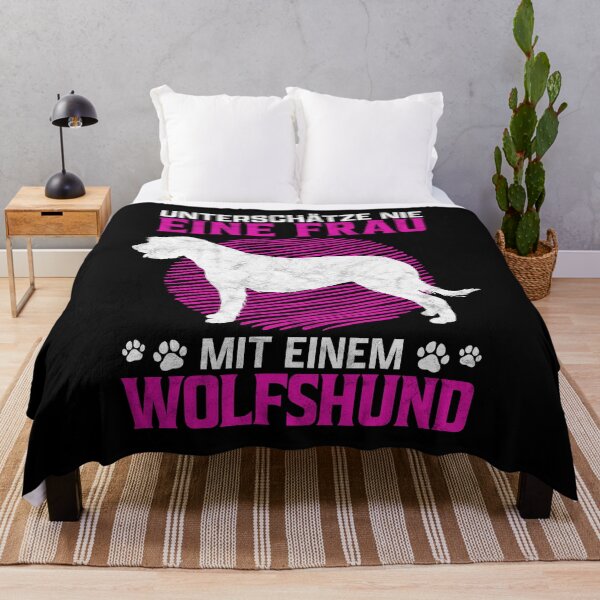 Item preview, Woman with Irish Wolfhound Greyhound Owner saying designed and sold by madgrfx.