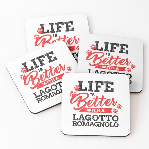 Item preview, Life is better with Lagotto Romagnolo truffle dog saying designed and sold by madgrfx.