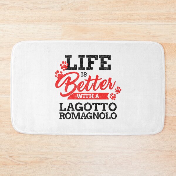 Item preview, Life is better with Lagotto Romagnolo truffle dog saying designed and sold by madgrfx.