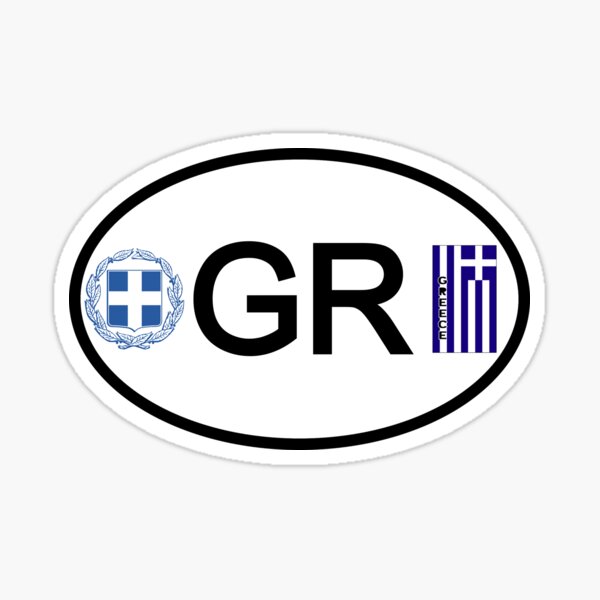 "Greece country code vehicle registration " Sticker by HAKVS Redbubble